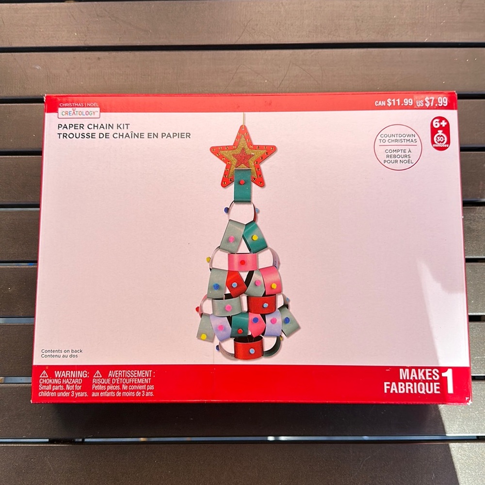 Christmas Tree Paper Chain Kids Craft Kit